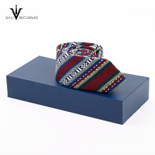 Corbata de conjunto de regalo de caja de poliéster conjunto Corbata con caja